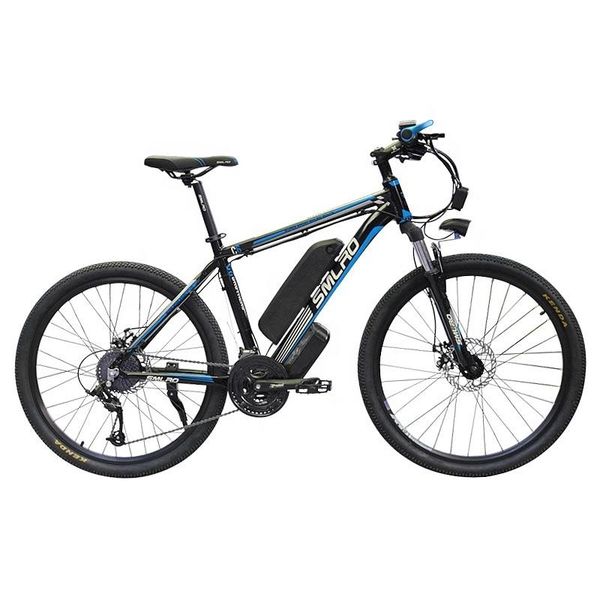 

electric bicycle c6 bike china 350w mountain with eu quality, Silver;blue
