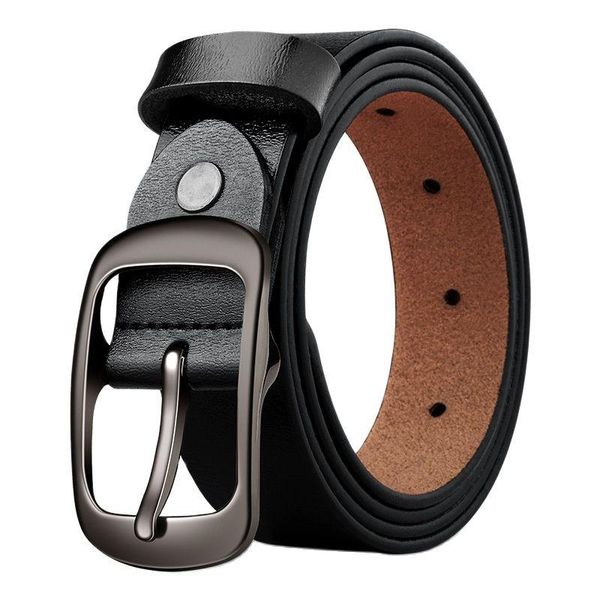 

belts -selling black buckle belt for young men all-match trousers student leather simple hipster men's pin, Black;brown