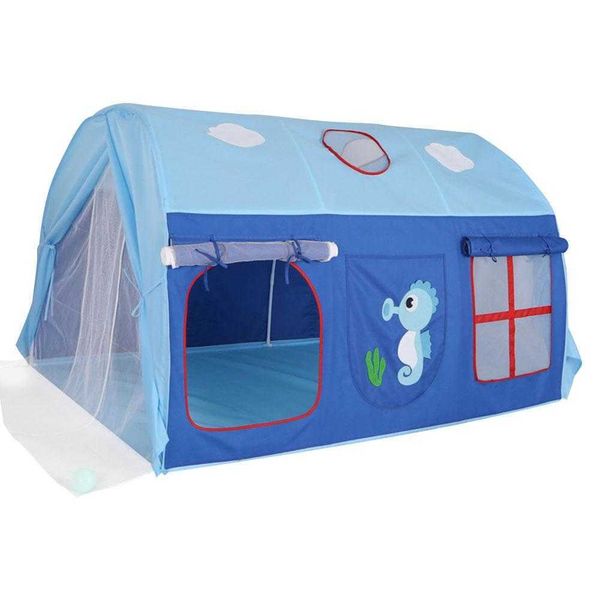 

children indoor play house tunnel baby hold toy separate bed artifact boy girl tent