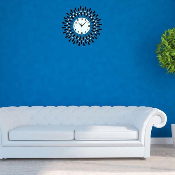 

wall clocks art metal diamonds clock modern silent hanging decor for living room bedroom office