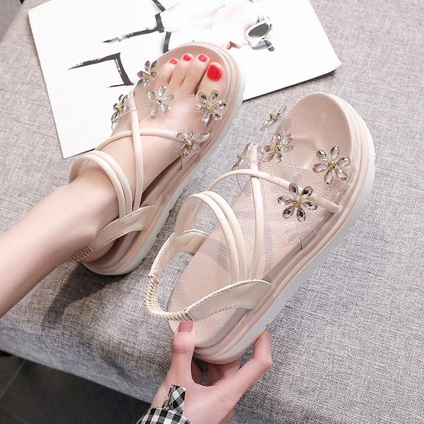 

dress shoes women sandals wedges fashion summer platform indoor outdoor trendy comfortable casual woman 2021, Black
