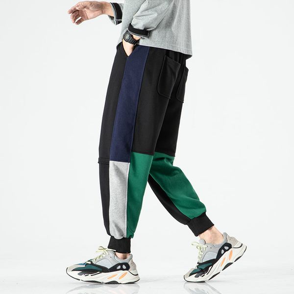 

2021 spring sweatpants hip hop harem black sweat streetwear pants