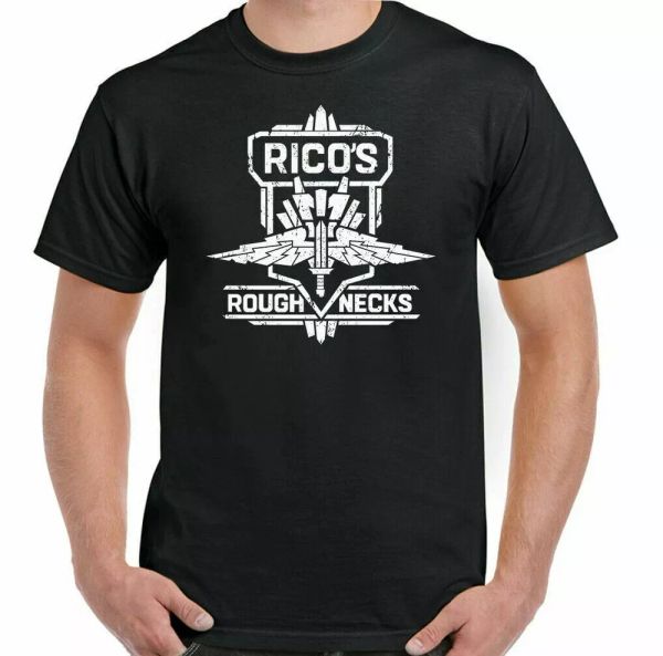 

star troopers shirt rich's men classic movie roughnecks space top, White;black