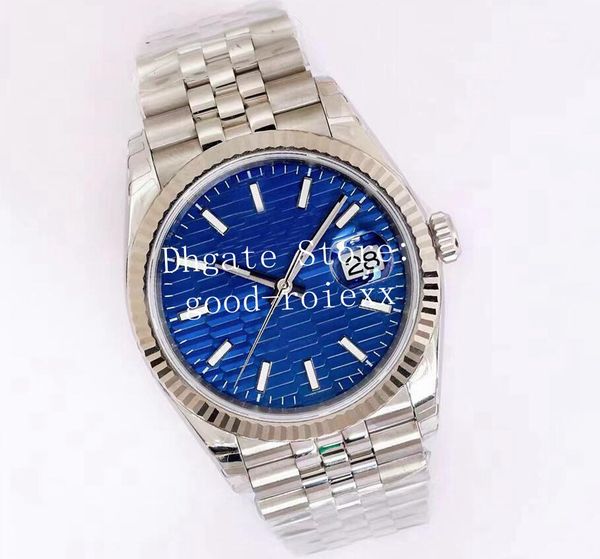 

ladies watches 36mm automatic eta cal.3235 watch women rhinestone 126234 blue green dial steel jubilee bracelet ew card m126234 date ewf 126