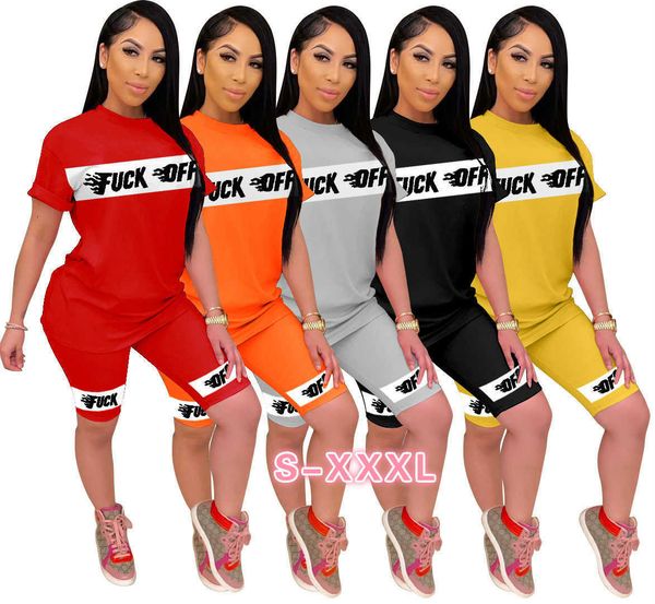 

womens letter outfits short sleeve 2 piece set tracksuit jogging sportsuit shirt shorts outfits sweatshirt pants sport suit selling, Gray