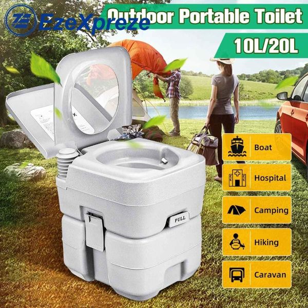 

parts 10l/20l outdoor portable camping toilet flush mobile rv caravan motorhome boat squatting elderly stool/pregnant movable