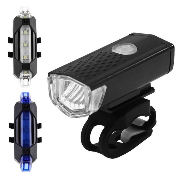

bike lights usb rechargeable light mtb bicycle front back rear taillight cycling safety warning waterproof lamp flashligh