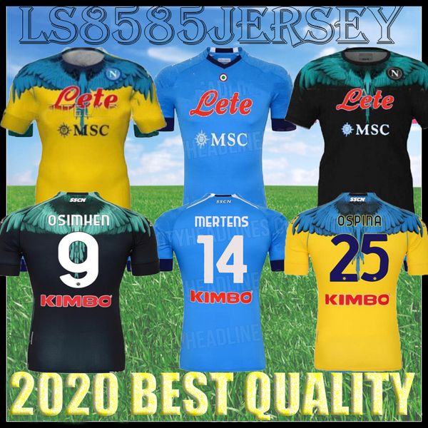 

adults and kids kit 20 21 22 napoli soccer jersey home 2021 2122 naples zielinski maradona insigne mertens callejon player rpg football shir, Black;yellow