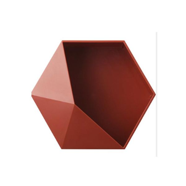 

hooks & rails 1 pcs creative decorative shelf living room wall-mounted geometric punch wall decorations bathroom
