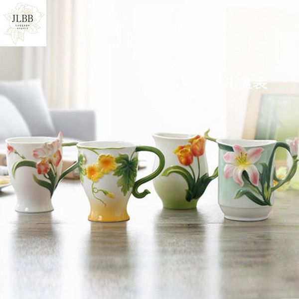 

mugs enamel art hand-made ceramic water cup large-capacity home breakfast set lovers mug coffee
