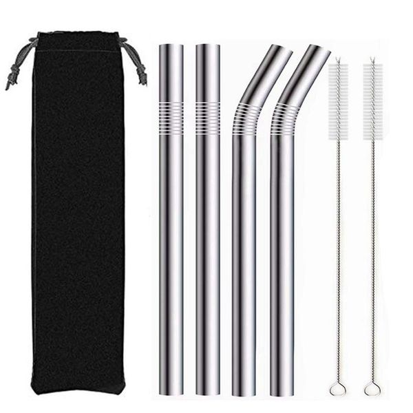 

gift wrap 4pcs silver 12mm reusable metal straws with 2 brush & 50 pcs candy box rope,xmas diy cake boxes