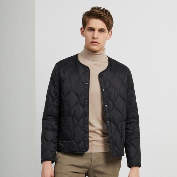 

short v-neck down jacket autumn and winter warm men's inner commuting b90130007 & parkas, Black