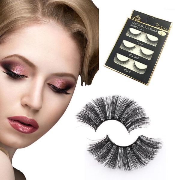 

pairs 6d faux mink lashes with own brand eyelashes wholesale eye lash false1