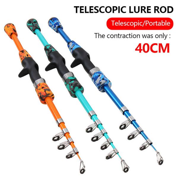 

ultralight hand lure fishing rod 1.8m telescopic fishing rod frp short-jointed sea pole lightweight