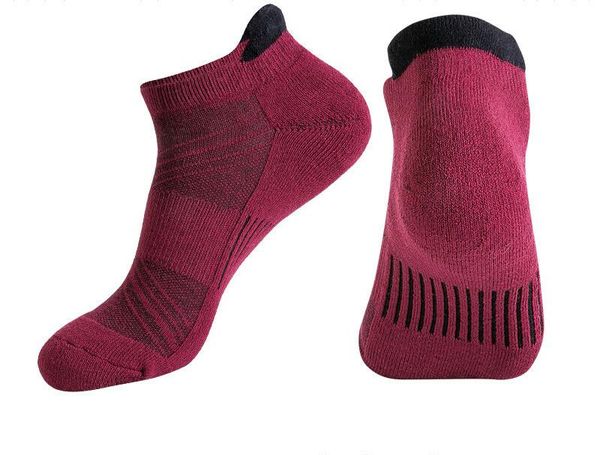 Laufsocken für Herren, Handtuchboden, rutschfest, verdickend, gesund, hautfreundlich, effizient, Sport, täglich, Freizeit, Basketball, Radfahren, Fitness, Outdoor, Knöchel, kurze Röhre