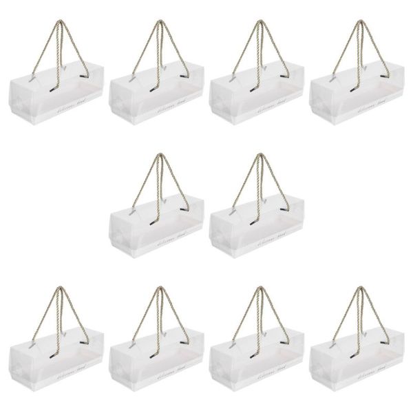 

10pcs rectangle cake packaging boxes packing portable gift wrap