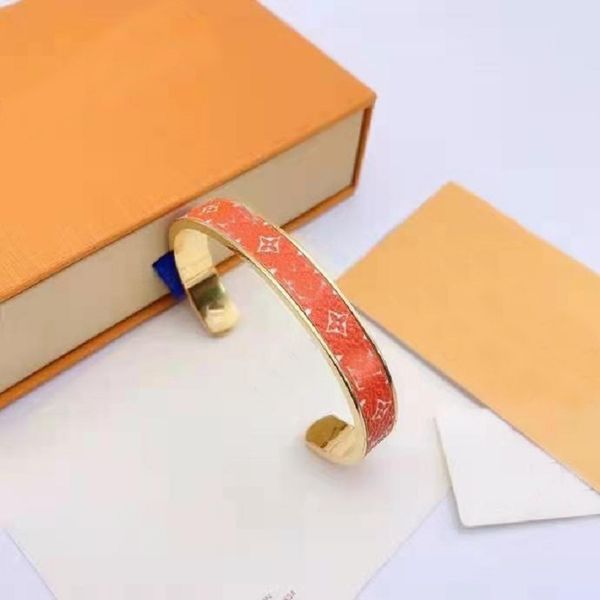 

fashion opening bangle branded couple's bracelet with packaging available in six colours, Black