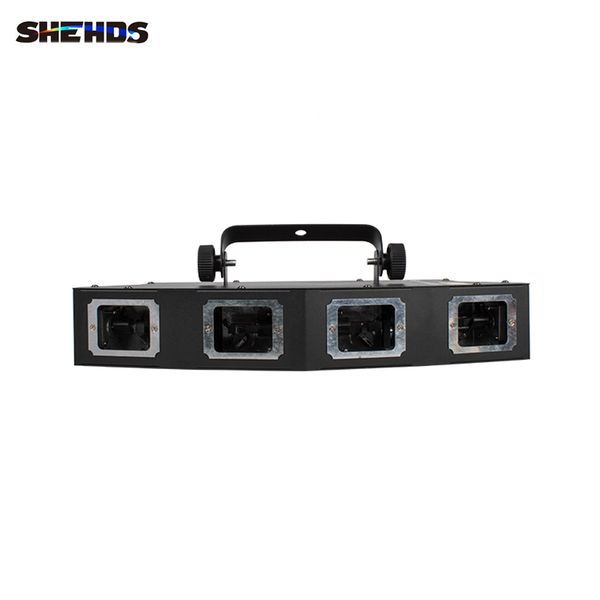 

shehds stage effect laser lighting 4 head rgb scanner line projector for dj party disco ball projectors color music lights salute