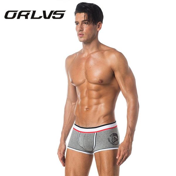 

underpants orlvs mens underwear cotton boxer male panties shorts slip men's jockstrap sleep brand men, Black;white