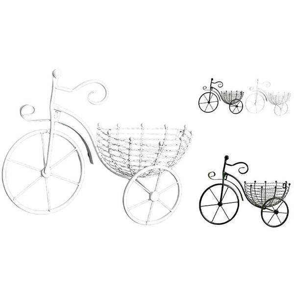 

wrought iron bicycle wall hanging flower basket suspension arrangement container home decor art decoration novelty items
