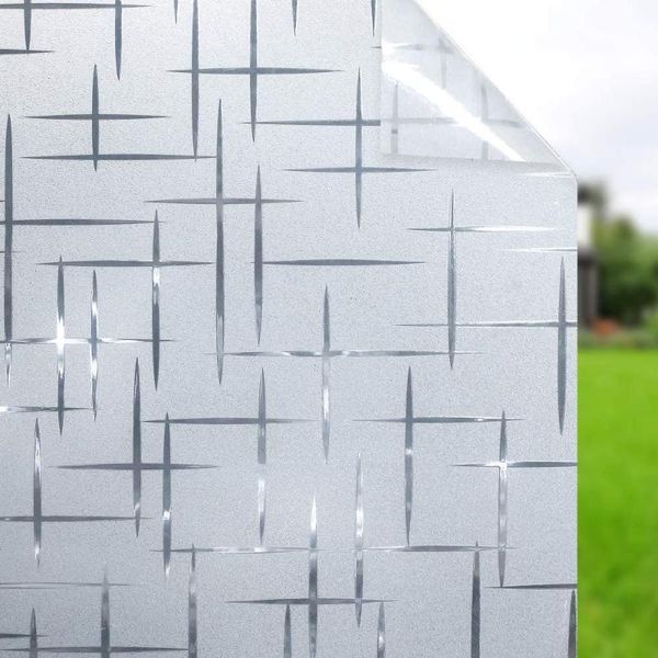 

window stickers luckyyj privacy film,self adhesive glass frosting film static cling anti uv no glue opaque blackout blinds sticker