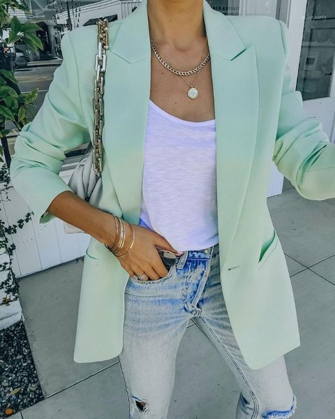 

women's suits & blazers autumn and winter long sleeve blazer temperament professional office elgant jacket coat female slim soild suit, White;black