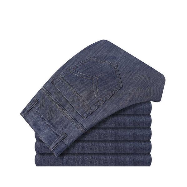 

goldberg 2021 jeans men's spring and summer thin straight pants slim korean, Blue