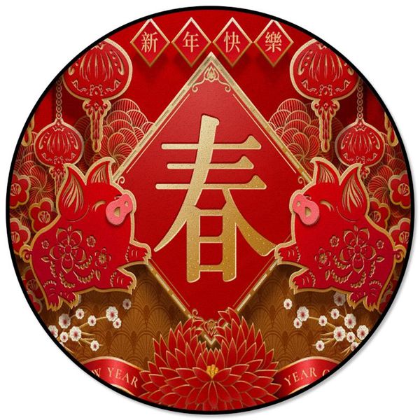 

carpets spring couplet pattern rugs and for home living room round rug children rooms non-slip