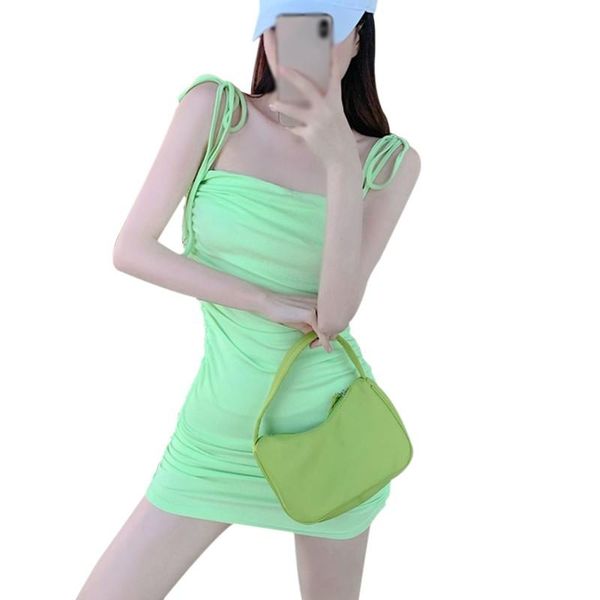 

summer cami straps dress women solid color bandage bodycon dresses backless club party mini vestidos  casual, Black;gray