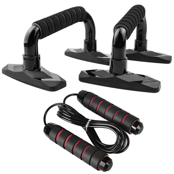 

jump ropes fitness set push up stand rope home workout equipment handle skipping exercise at