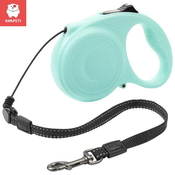 

dog collars & leashes kimpets 5m leash automatic retractable traction rope adjustable extending belt for outdoor walking pet accessories