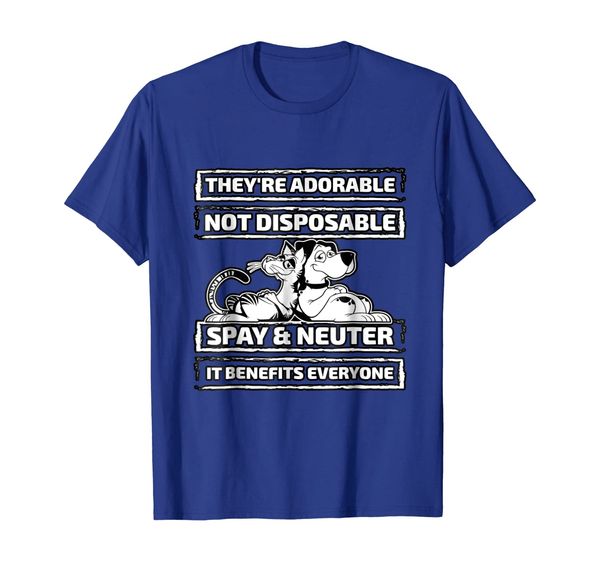 

they're adorable not disposable spay and neuter t shirt, White;black