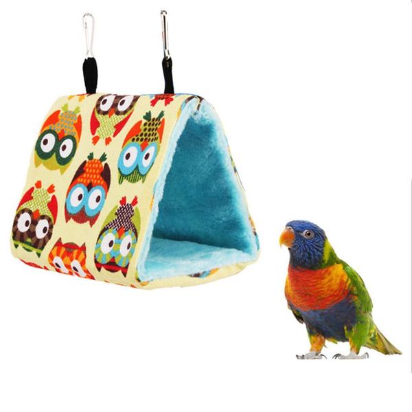 

bird cages est nest triangular warm plush hanging tent for small medium parrots