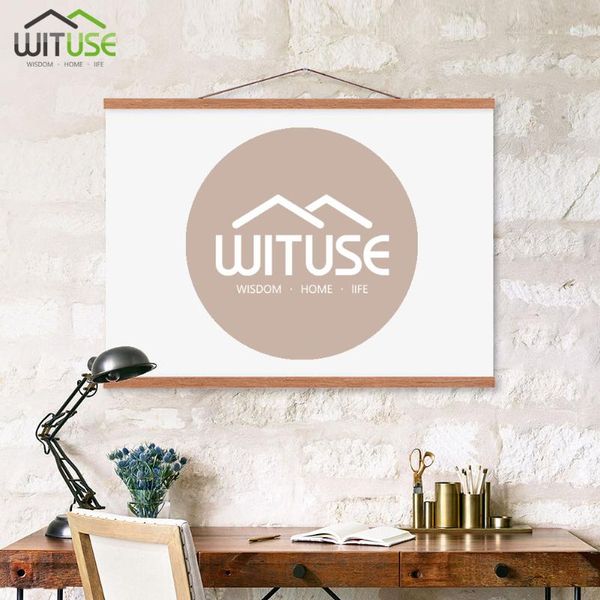 

frames natural magnetic wooden frame poster hanger po and prints white wood wall hanging painting home room decor