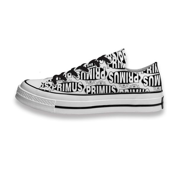 

custom printed sho primus music metal band logo sneakers low mens womens skateboard sport footwear diy trainers canvas casual shoe