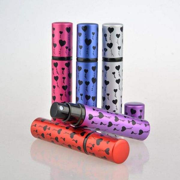 

storage bottles & jars 100pcs 8ml travel refillable aluminum spray perfume atomizer empty cosmetic container
