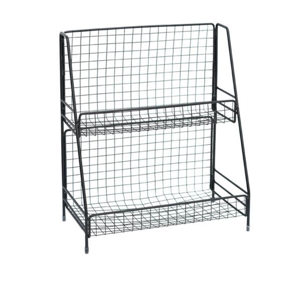 

hooks & rails iron cosmetics storage rack desktop