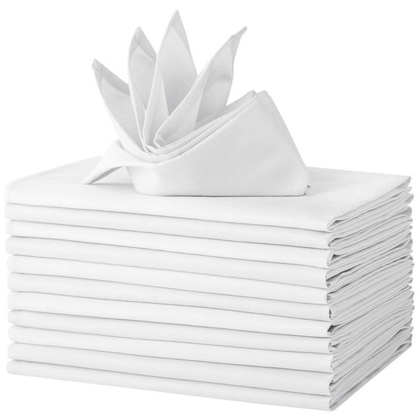 

table napkin 12pcs napkins cloth cotton for party wedding decoration 46cm*46cm