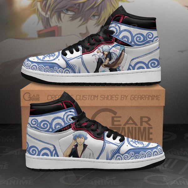 

gintoki sneakers gintama custom anime sho