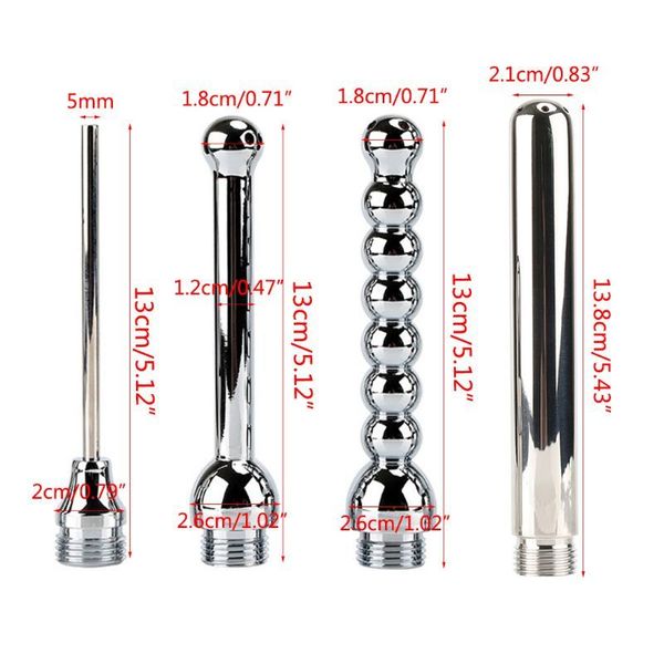 

1set aluminium anal cleaning klysma shower bidet anal wc anus schoon plug kit