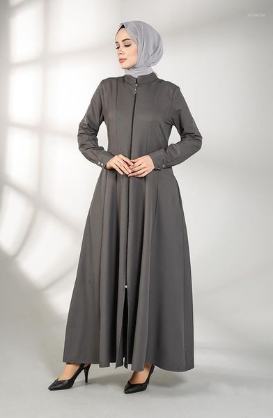 

minahill anthracite abaya 2214-03 ethnic clothing, Red