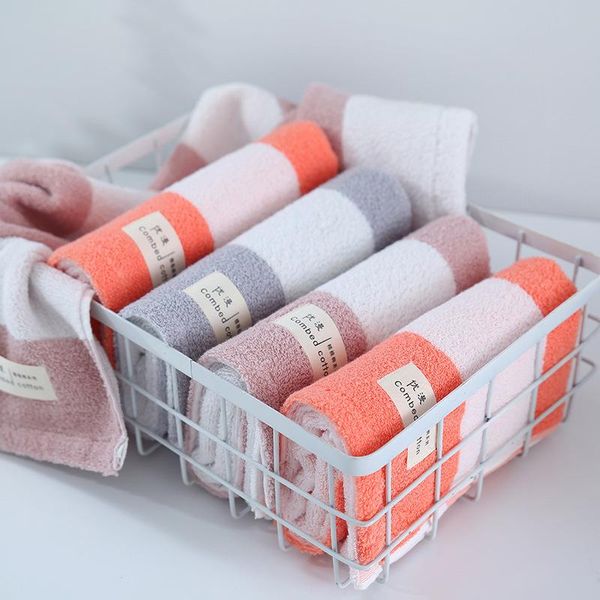 

towel [1 pcs] style face men and women pure color super absorbent soft cotton honeycomb satin file nordic supermarket