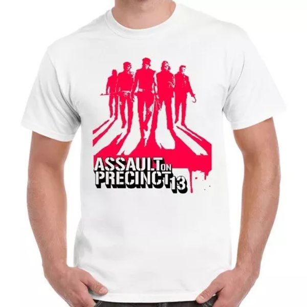 

assault on precinct 13 70s cult action movie retro t shirt 1230, White;black