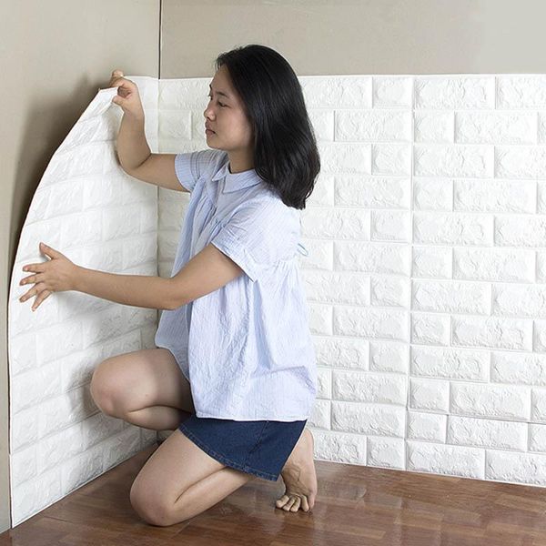 

wallpapers 3d wallpaper brick wall stickers decor foam covering sticker for living room diy background