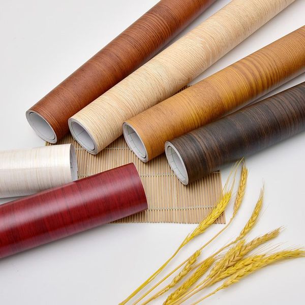 

wallpapers self-adhesive wallpaper furniturepvc wardrobe boeing film cabinet table room door original wood grain