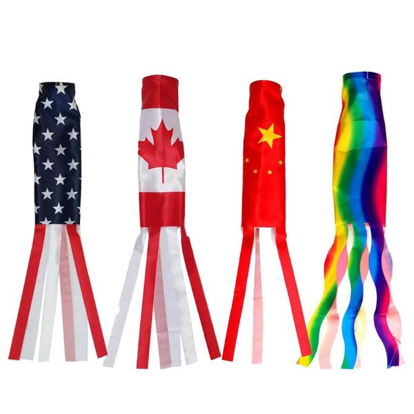 

decorative objects & figurines 8 style 1piece windsock wind streamer flag garden camping spinner decoration