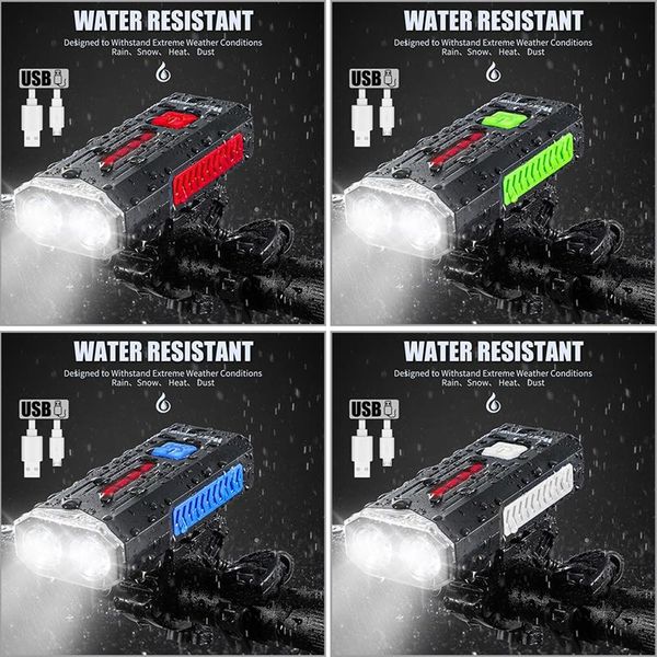

bike lights headlight 1000lm led head light lamp horn bicycle accessories