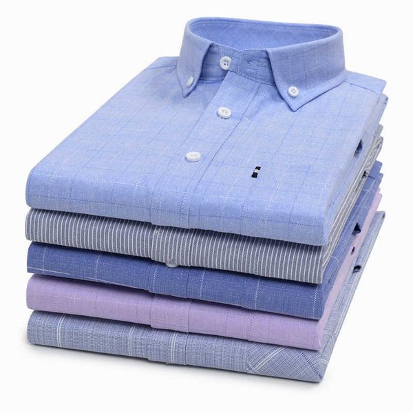 

classic plus size men's business short sleeve shirt summer fashion casual brand plaid shirt male 5xl 6xl 7xl 8xl 9xl 10xl 210708, White;black