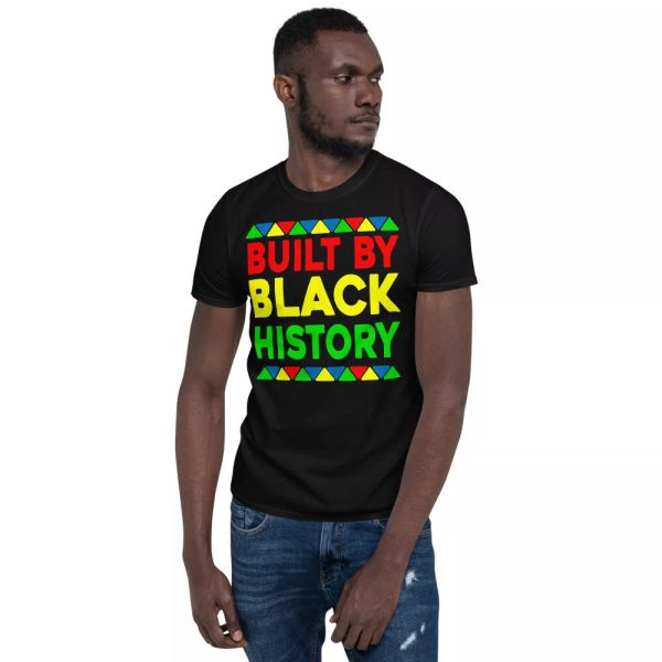

built by black history cool black history month juneteenth african pride t-shirt, White;black