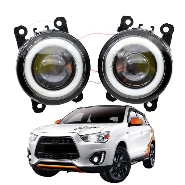 

2pcs car accessories led with lens fog light angel eye for mitsubishi asx 2013 2014